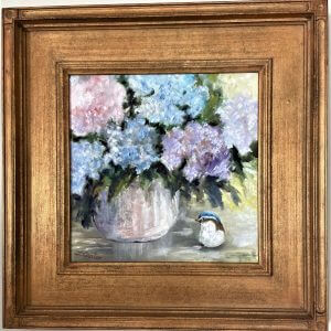 Hydrangea and Bird