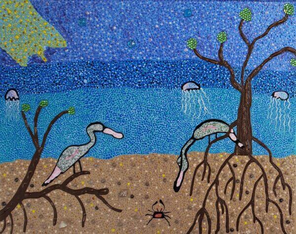 Spoonbills and Mangroves