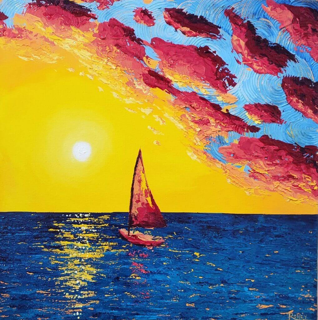 Sailboat a Sunset