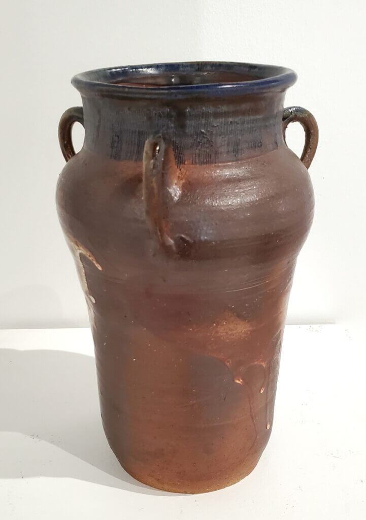 Blue 3 Handle Jar