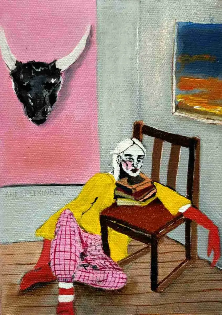 Woman with the Books