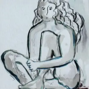 Seated Figure Abstracted