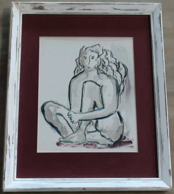 Seated Figure Abstracted