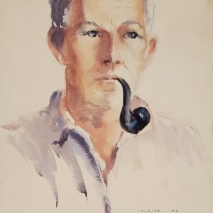 Portrait of Kelly Fitzpatrick (with pipe)