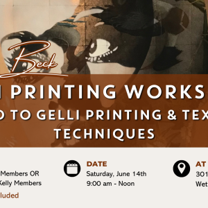 Gelli Printing Workshop: Intro to Gelli Printing & Texture Techniques