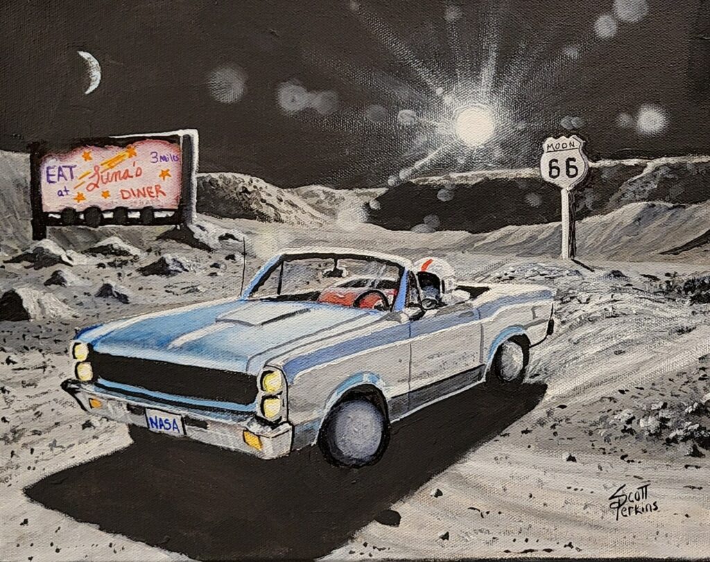 Comet on the Moon