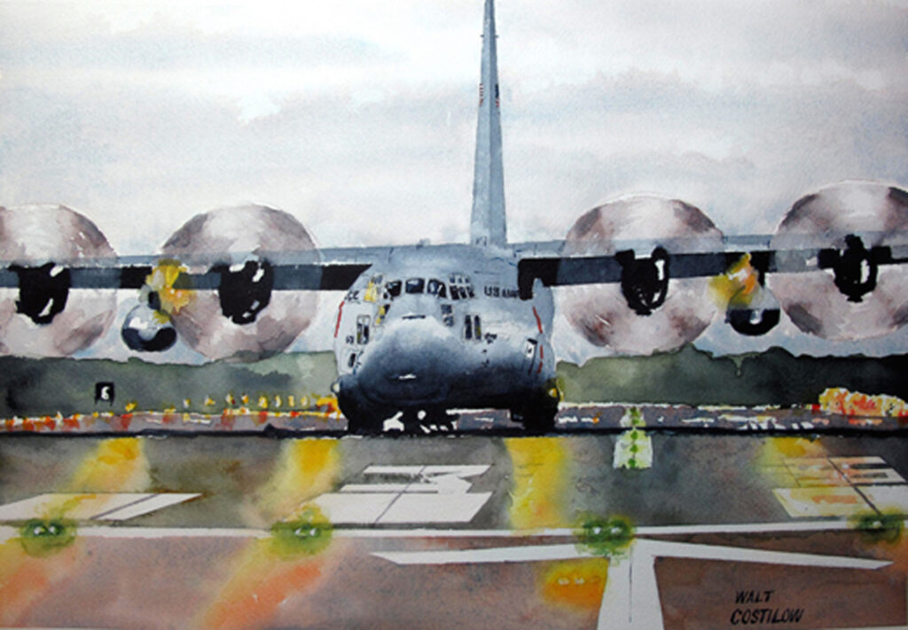 Landing Rollout C-130