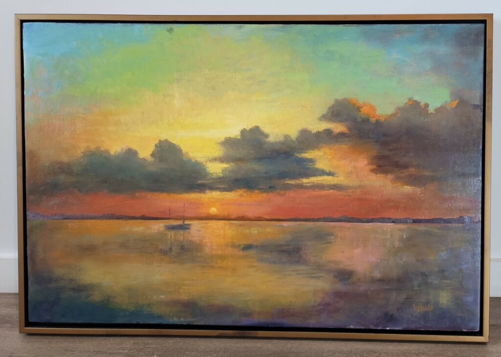 Sunset on Pacific Ocean