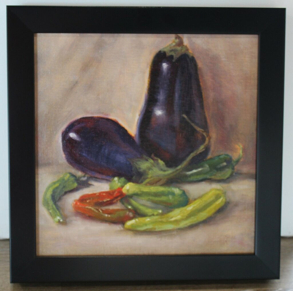 Garden Fresh, Eggplant and Peppers