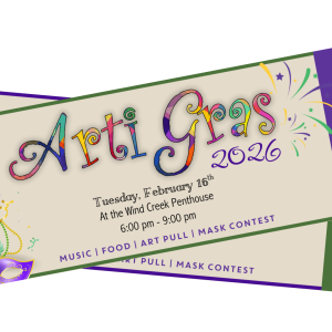 2026 Arti Gras Ticket