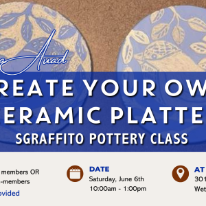 Create Your Own Ceramic Platter using the Sgraffito Technique