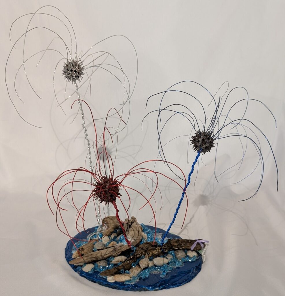 Celebrating 250 Fireworks Sculpture