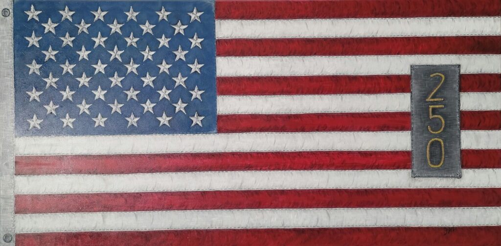 Stitched Quarter Millennium Flag