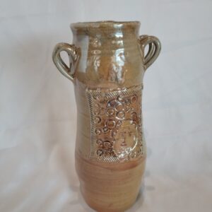 Four Handle Tan Jar