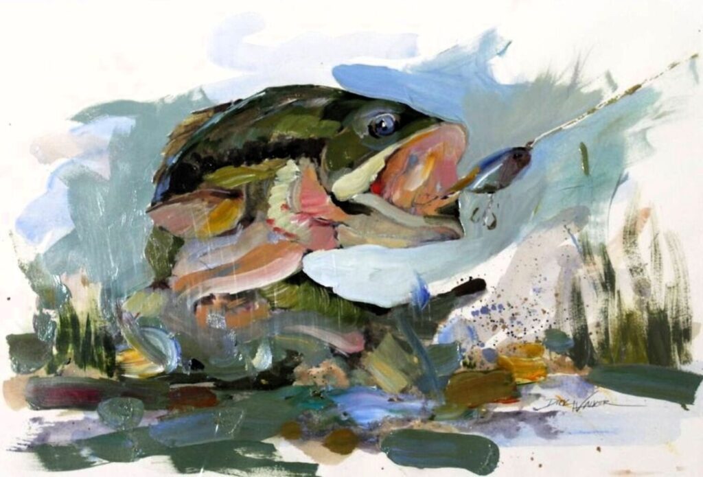 Largemouth Chasing a Rattletrap