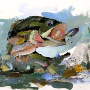 Largemouth Chasing a Rattletrap